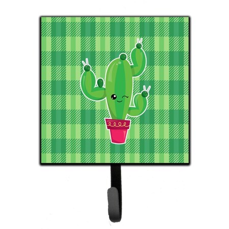 Carolines Treasures Cactus Plaid Leash or Key Holder BB6848SH4